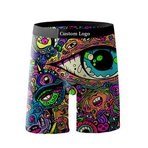 Nouveau Designer Hommes Slips <span class=keywords><strong>Boxers</strong></span> Shorts Sous-Vêtements avec Motifs Imprimés Numériques pour Gym Confort Hommes Personnalisé OEM Service Trunks - Product Image 3
