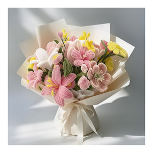 Kit de arte DIY con limpiapipas de terciopelo de 8 mm, material para proyectos educativos creativos y decoraciones florales con limpiapipas. - Product Image 6