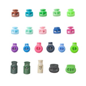Hebillas de resorte de colores, hebillas de plástico ajustables para fijación de cordones, accesorios para bolsos, color sólido, duraderas, impermeables, resistentes al desgaste - Product Image 3