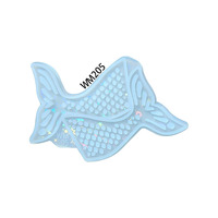 Moule en silicone YS DIY pour décoration de pendentif queue de poisson évidée holographique, moule en résine fait main, outils uniques pour design laser