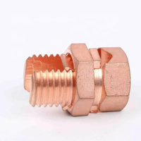 Pernos hexagonales de cobre, tornillos de línea, tuercas/tornillos de grado 2 para bricolaje, rosca hexagonal