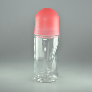 Hot Bán Hàng <span class=keywords><strong>50</strong></span> <span class=keywords><strong>Ml</strong></span> Thủy Tinh Trong Suốt Cuộn Chai Sang Trọng Rõ Ràng Rỗng Màu Trắng Và Màu Đỏ Nắp Khử Mùi Thủy Tinh Cuộn Trên Chai - Product Image 3