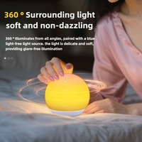 Vente en gros Veilleuse LED moderne pour chambre d'enfant Bébé Alimentation USB Contrôle tactile Blanc chaud Fonction de gradation ABS
