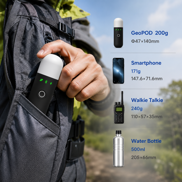 A&I Geopod Compact GNSS RTK Rover Receiver High Sensitivity GPS Survey GNSS Receiver for Topographic Survey Projects
