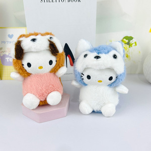 All'ingrosso morbido e carino peluche giocattolo gatto portachiavi con lo stesso ciondolo in peluche <span class=keywords><strong>Panda</strong></span> <span class=keywords><strong>rosso</strong></span> - Product Image 4