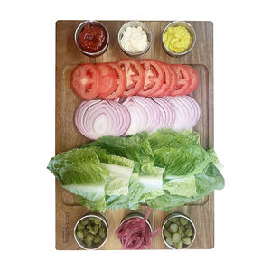 Planche de service de charcuterie de bloc de boucher d'acacia d'apéritifs ottomans meilleur en bois avec la tasse - Product Image 6