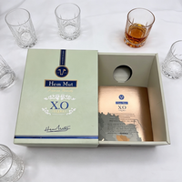 Boîte cadeau en carton personnalisée pour bouteilles en verre avec forme de tiroir, doublure intérieure antichoc personnalisable