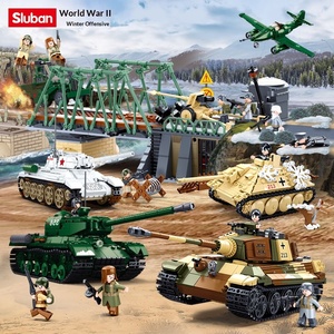 Lil' Luban B06780981 Série Seconde Guerre mondiale T34/85 Campagne <span class=keywords><strong>de</strong></span> <span class=keywords><strong>Normandie</strong></span> Blocs <span class=keywords><strong>de</strong></span> construction à assembler - Product Image 1