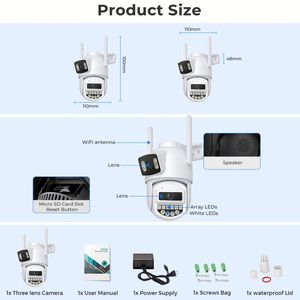 Videoportero <span class=keywords><strong>con</strong></span> Cámara CCD Exterior, Puertas Interiores Seguras, Cámaras Solares de Alta Calidad, <span class=keywords><strong>Mini</strong></span> Cámara Espía Inalámbrica <span class=keywords><strong>con</strong></span> Audio - Product Image 6