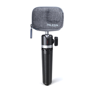 Bolsa Protectora <span class=keywords><strong>Mini</strong></span> Gris Telesin, Estuche de Transporte para <span class=keywords><strong>Go</strong></span> <span class=keywords><strong>Pro</strong></span> <span class=keywords><strong>DJI</strong></span> Insta360 Ace con Soporte de Apertura Parcial para Conectar con Trípode - Product Image 5