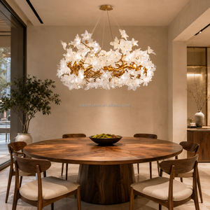 <span class=keywords><strong>Lampadari</strong></span> in Cristallo e Rame Fatti a Mano con Altezza Regolabile, Luce Calda 3000K, Alta Luminosità, Illuminazione Moderna di Lusso - Product Image 4