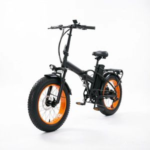 Vélo électrique pliable en aluminium noir avec pneus larges de 20 pouces, 7 vitesses, assistance au pédalage, batterie au lithium 48V 15AH pour la ville et le tout-terrain - Product Image 2