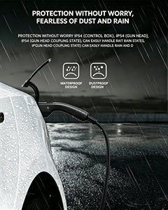 Nouvelle station de <span class=keywords><strong>recharge</strong></span> domestique pour véhicules électriques Putainen DY 40A 9,6 kW Type 1 avec écran LCD, contrôle par application Tuya, entrée AC 240 V pour <span class=keywords><strong>Tesla</strong></span> - Product Image 4