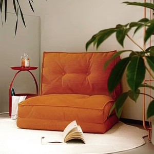Divano <span class=keywords><strong>Letto</strong></span> Pieghevole in Tessuto con Struttura in Legno Personalizzabile, Divano Singolo Trasformabile per Uso Domestico - Product Image 6
