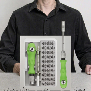 32-Piece Multifunctional <b>Screwdriver</b> <b>Set</b> Precision Household Tool Disassembly Assembly Multi-Purpose Galvanizing Bit Plastic OEM - Product Image 3
