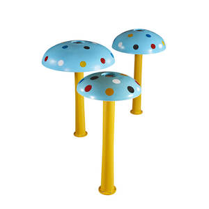 Équipement de parc aquatique, jouets de piscine pour adultes et enfants, cascade en fibre de verre en forme de champignon de 1,8 m de diamètre - Product Image 1