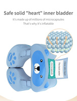 Flotteur de bain pour bébé Swimbobo, design ours mignon, non gonflable, léger, à porter sous les aisselles, pour utilisation en piscine, matériau réglable en mousse perlée