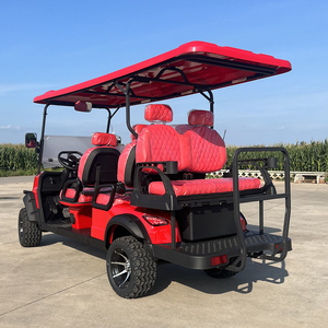 Vendita calda 6 posti <span class=keywords><strong>Golf</strong></span> Cart elettrico fuoristrada. Camping Vehicle Outdoor. City Station Wagon. Dotato di sedile ribaltabile a motore da 7.5KW - Product Image 6