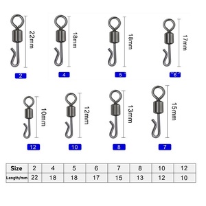 Connecteurs de pêche à la <span class=keywords><strong>carpe</strong></span> de haute qualité, durables, en acier inoxydable noir mat, avec un système de changement rapide et un fermoir pivotant Duolock - Product Image 6