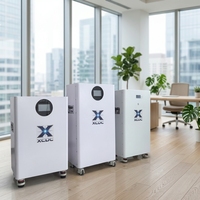 Batterie au lithium LiFePO4 empilable 10-20KWH avec BMS, protection IP65, système haute tension 48V AC pour stockage d'énergie solaire