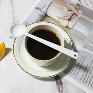 5 ml Kaffeebecher mit weißer Farbe Edelstahl-Messlöffel mit individuellem Logo