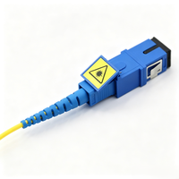 Adaptateur de fibre optique simplex FTTX SC APC/UPC à coupure automatique, adaptateur de fibre optique SC anti-laser avec obturateur latéral simple pour SC vers SC