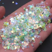 500g/Lot GA25 Model Payet PVC Longgar Menarik Seri Impian Bintang Hati Bunga Berbagai Bentuk untuk Set Dekorasi Pesta