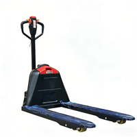 Chariot élévateur à palettes électrique compact 1500 kg, chariot élévateur à palettes électrique de petite taille pour la manutention des matériaux en supermarché