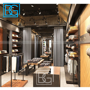 Hiển thị Giá quần áo may Giá cửa hàng hiển thị quần áo gương quần áo cửa hàng thiết kế nhà bếp đồ nấu nướng Showcase cho cửa hàng - Product Image 1