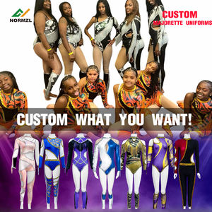 Personalizado Niñas Baile Majorette Uniforme Lentejuelas Flecos Majorette <span class=keywords><strong>Traje</strong></span> de baile Majorette Trajes de baile - Product Image 4