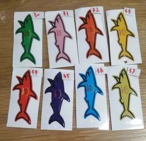 2025 Blnieece Mejor Oferta Adhesivo Paul Shark, Calcomanía Bandera de Tiburón, Adhesivo para Coche de Color Sólido, Pegatinas Decorativas Personalizadas - Product Image 2