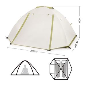 Carpa de Camping de Una Habitación, Doble Capa, Impermeable, con Protección UV, de 1500-2000 mm, para las Cuatro Estaciones, Compatible con OEM/ODM |   Familia Portátil - Product Image 1