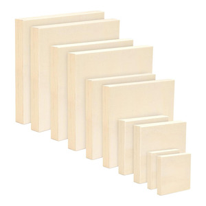 10 gói 5 Kích cỡ tấm gỗ vuông, chưa hoàn thành bức tranh bằng gỗ Bảng bảng cho đổ nghệ thuật, hàng thủ công, sơn và trang trí - Product Image 1