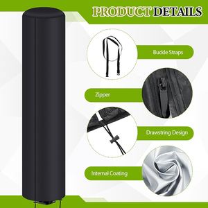 <span class=keywords><strong>Housse</strong></span> <span class=keywords><strong>de</strong></span> <span class=keywords><strong>douche</strong></span> <span class=keywords><strong>solaire</strong></span> personnalisée en tissu Oxford imperméable, résistante aux UV, robuste, pour l'extérieur, 10,6 gallons, protection pour <span class=keywords><strong>douche</strong></span> <span class=keywords><strong>solaire</strong></span> - Product Image 3
