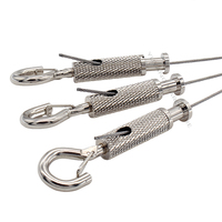 Pince de câble en laiton de haute qualité avec revêtement en nickel et crochet éclairage réglable et clip de câble métallique suspendu pour photos