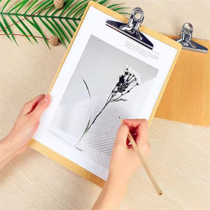 <span class=keywords><strong>Promo</strong></span> Clipboard Kayu A4 Dengan Tempat Pena - Product Image 3