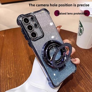 Funda para Teléfono Samsung Galaxy S25/S24 Ultra a Prueba de Golpes de TPU con Brillantina y Soporte Protector de Lente Galvanizado para S22 <span class=keywords><strong>SE</strong></span> S23 Plus - Product Image 2
