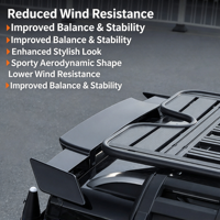 Aileron arrière de haute qualité en ABS noir style Warrior, finition noire brillante, pour Jetour Traveler C DM, accessoires de modification du coffre arrière de voiture