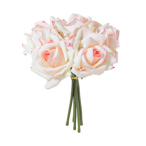Bouquet de roses artificielles Flower Delight, 5 têtes, fleurs en soie pour mariage, décoration de la maison, accessoires de photographie - Product Image 5