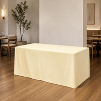 Nappe de table rectangulaire drapée et ajustée, imprimée CMYK sur mesure, au prix le plus bas