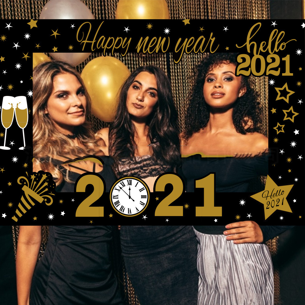 Новогодний баннер, реквизит для вечеринки, украшения для новогодней вечеринки 2021, реквизит для фотобудки