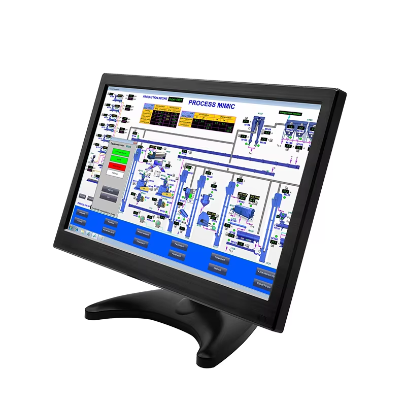 Factory 13.3" Industrial LCD Monitor Full HD 1920x1080 IPS Panel LED Display with Built-in Speaker for Desktop Use