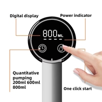 Distributeur d'eau pliable en ABS 4W, pompe rechargeable pour bouteilles domestiques, petit pressuriseur d'eau potable