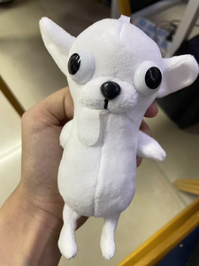 Porte-clés en peluche personnalisé <span class=keywords><strong>Chihuahua</strong></span> style 'moche-mignon' avec pose de main amusante, pendentif de sac et jouet sensoriel - Product Image 2