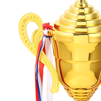 Trophée de la Ligue des Champions en métal doré, coupe de la Ligue des Champions, trophée sportif de la compétition UAFE, artisanat de galvanoplastie personnalisé