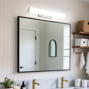 Lampe murale LED chromée noire pour hôtel, éclairage miroir IP44, éclairage mural de salle de bain pour galerie d'images, éclairage de tableaux - Product Image 3