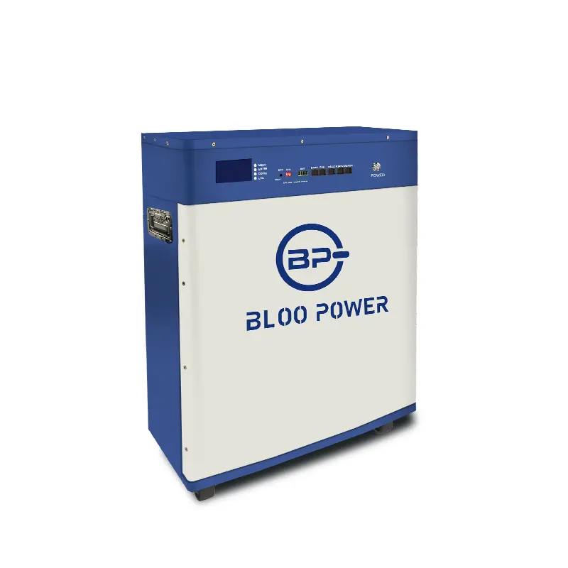 Bloopower 48V 10Kwh UPS โซลูชันเครื่องใช้ไฟฟ้าความหนาแน่นพลังงานสูง PV ระบบเก็บพลังงานในบ้านลิเธียม LiFePo4โมดูลแบตเตอรี่