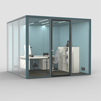 Cabine de réunion modulaire insonorisée FlexSpace pour bureau, école, hôtel, centre commercial