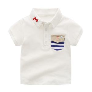 Chemises Polo de Qualité à Manches Courtes Nouveau Style Personnalisé Été Bébé Garçon Polos en Coton Uni pour Enfants - Product Image 2