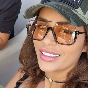 Gafas de Sol de Piloto con Logotipo Personalizado, Diseño Vintage 2025, Doble Puente, Protección UV400, Montura Grande de PC, para Hombre y Mujer - Product Image 2